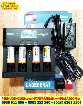 Ansman Powerline 5Pro, Máy sạc 5 Pin-Kèm sẳn 4 Pin sạc Camelion NH-C2500BP2 (C2500mAh-1.2v) chính hãng